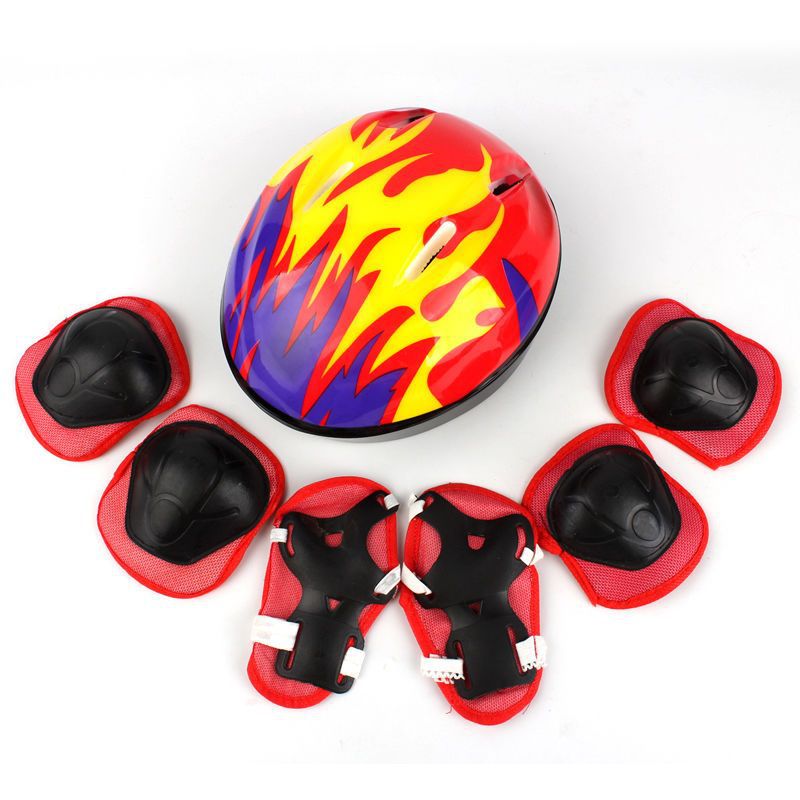 Candy red helmet + mine aid kit (set)